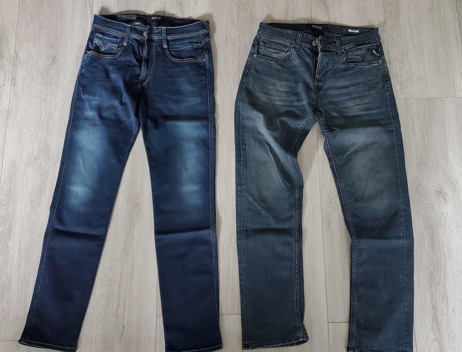 ZGAN 4x Replay Anbass en Groover spijkerbroek W31 L31, Kleding | Heren, Spijkerbroeken en Jeans, Ophalen, Blauw, W32 (confectie 46) of kleiner