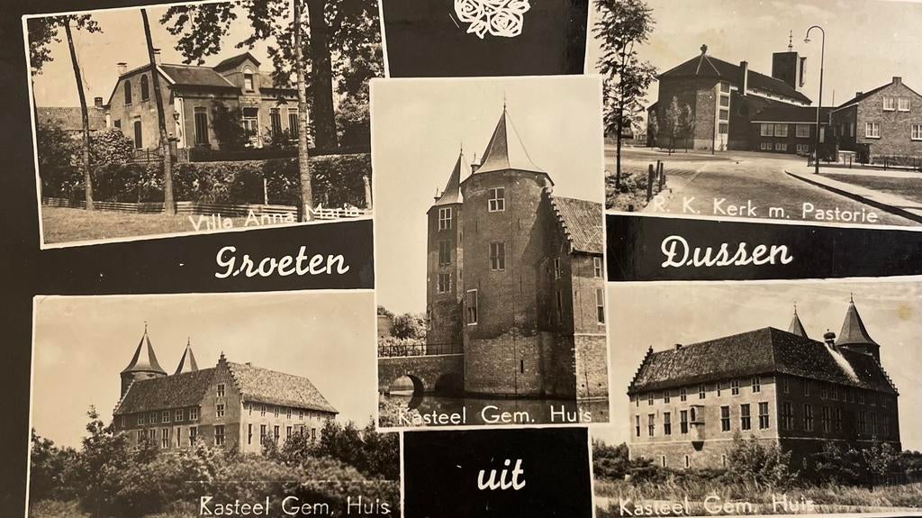 Groeten uit Dussen 1959., Ophalen of Verzenden, 1940 tot 1960