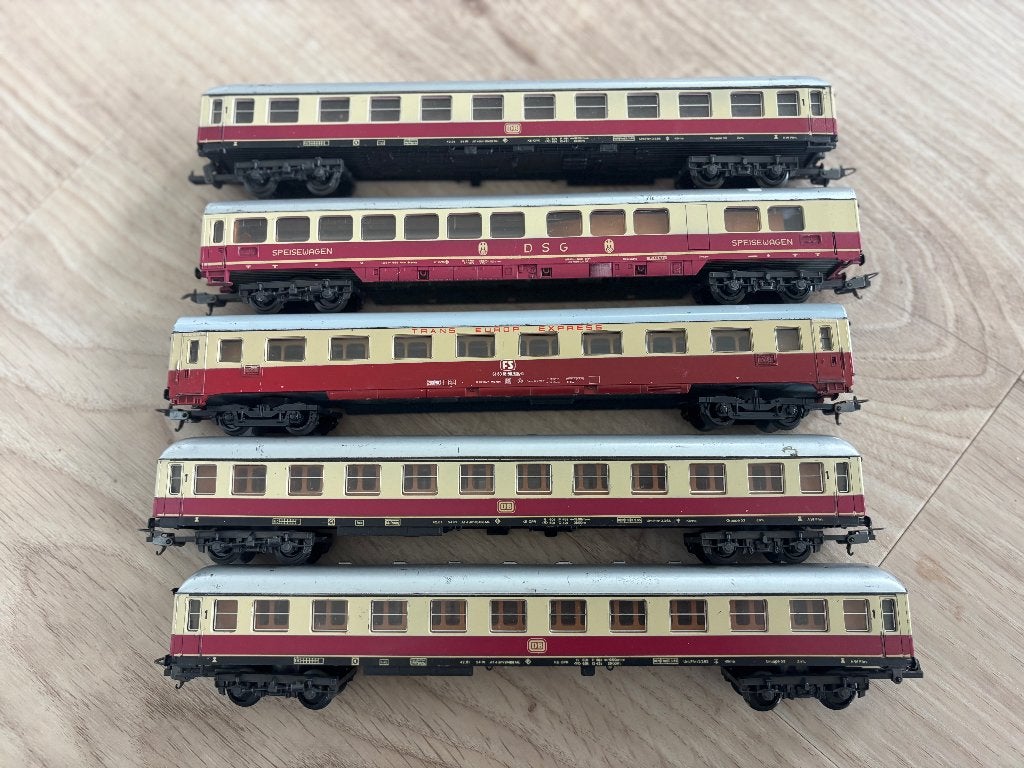 H0 TEE / DSG rijtuigen – 5 stuks, Hobby en Vrije tijd, Modeltreinen | H0, Gebruikt, Gelijkstroom, Wagon, Ophalen of Verzenden