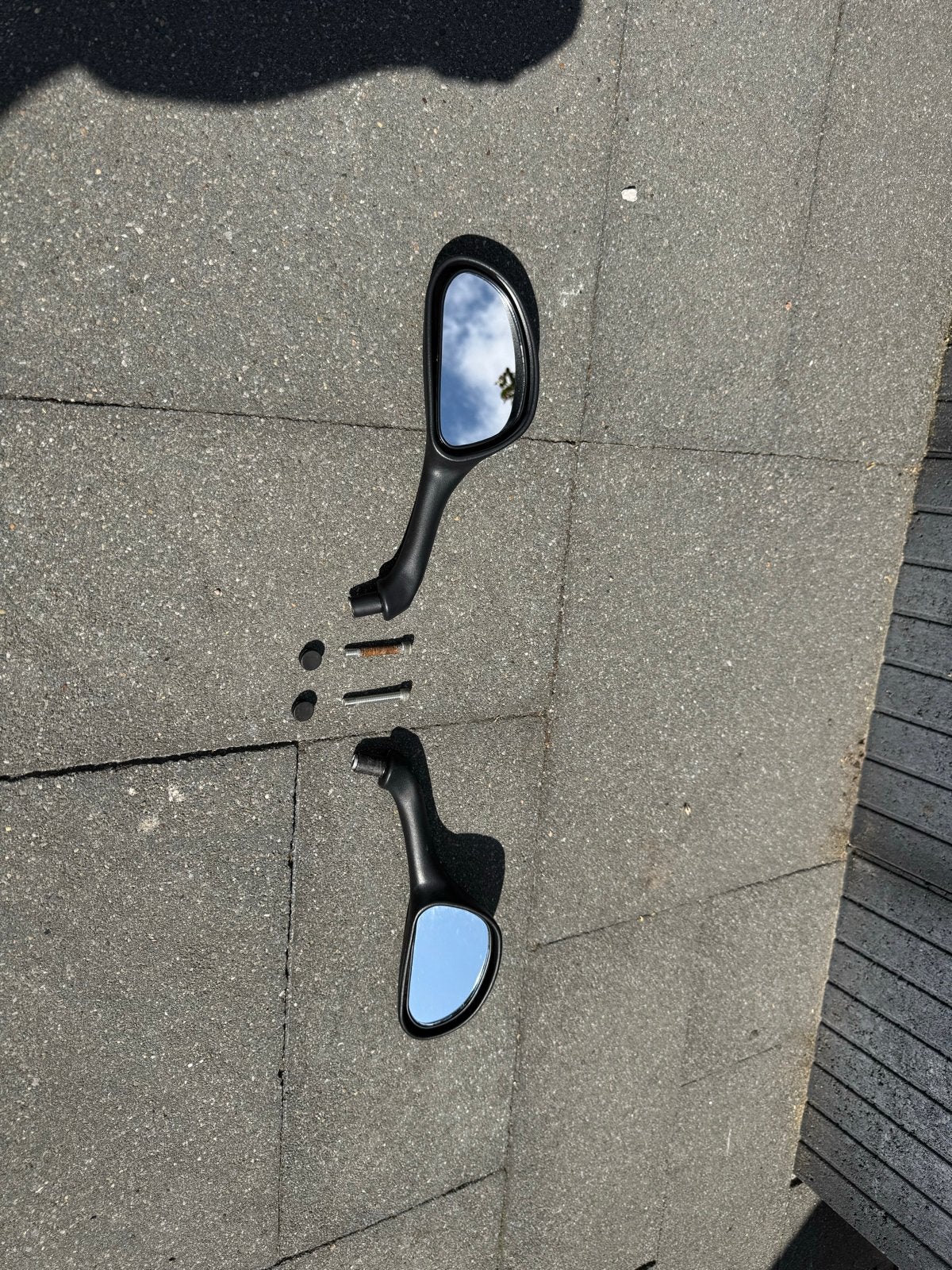 Runner spiegels, Fietsen en Brommers, Ophalen, Zo goed als nieuw, Benzine, Zip