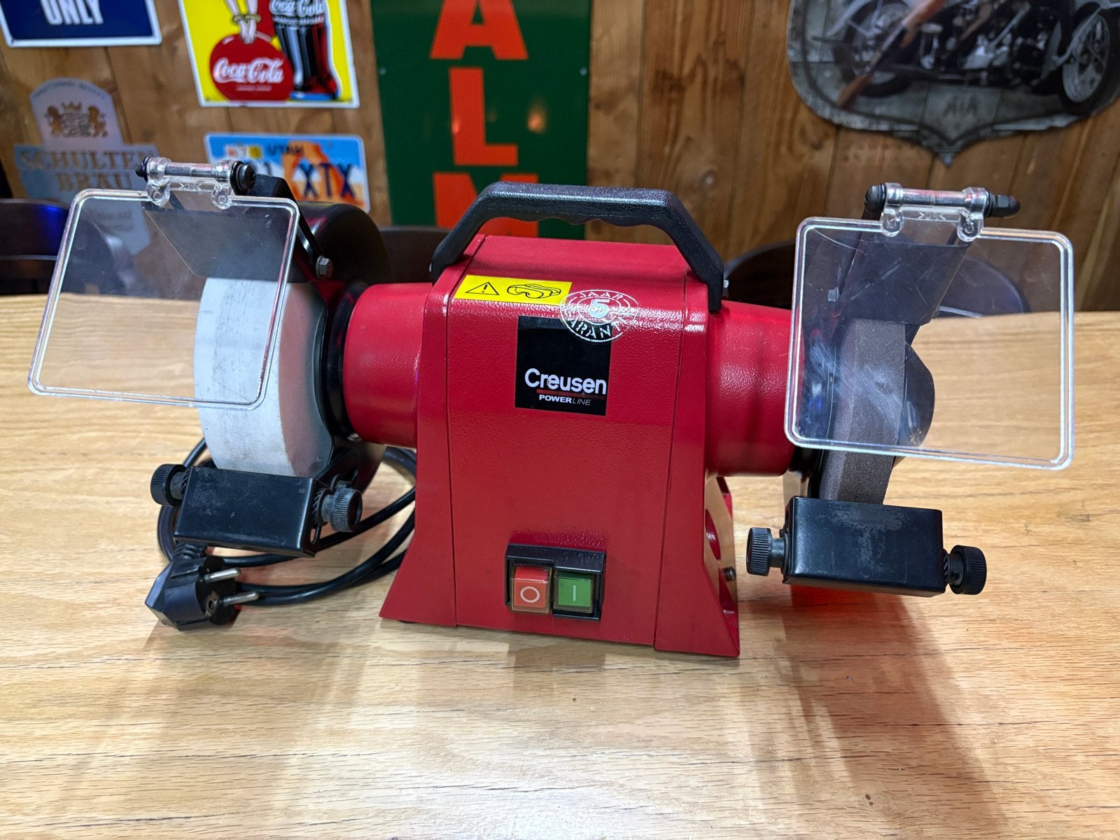 Creusen DS 7150 TS als nieuw, werkbankslijpmachine, Doe-het-zelf en Verbouw, Ophalen, Zo goed als nieuw, Minder dan 700 watt, Werkbankslijpmachine