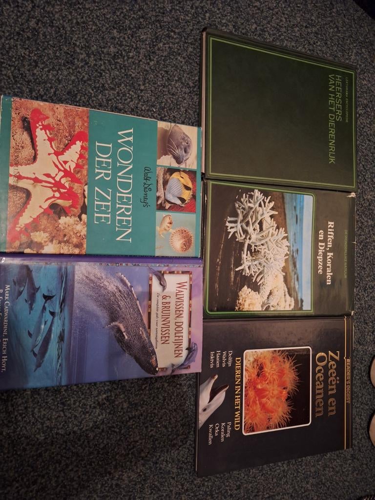 Boeken over zeeleven: Walvissen, dolfijnen, koralen en meer, Ophalen of Verzenden, Natuur algemeen