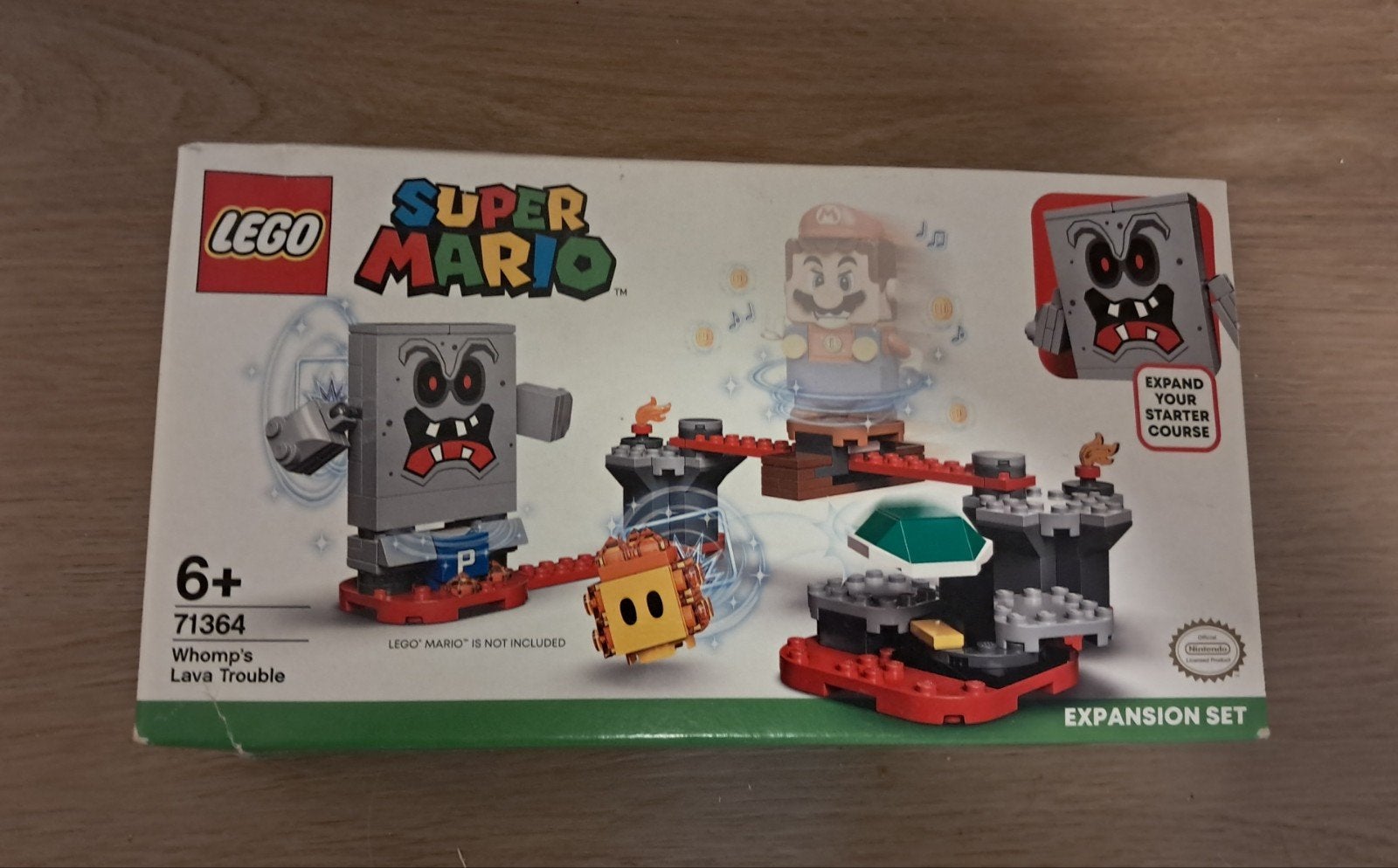 Lego 71364 Mario Whomp's Lava Trouble, Compleet, Gebruikt, Overige thema's, Lego
