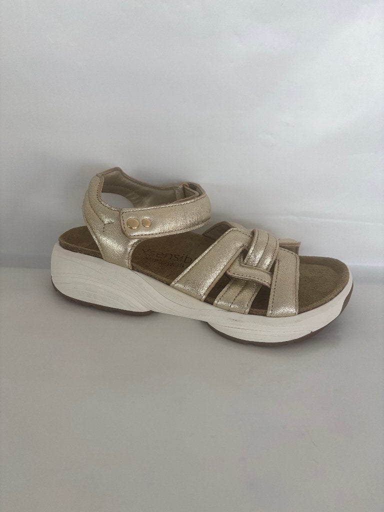 XSENSIBLE DAMES SANDAAL, mt 38, wijdte H extra, gold, Overige kleuren, Nieuw, Jetsshoeshop, Schipholweg