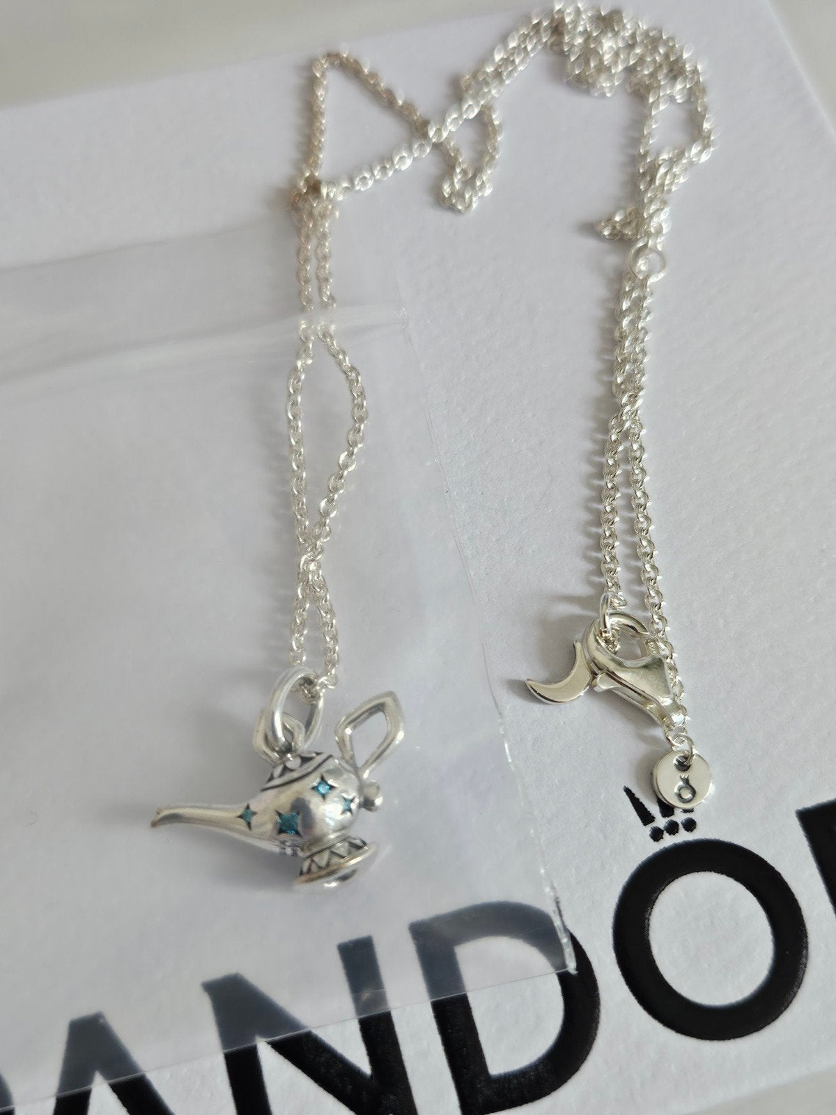 Pandora Aladdin's Wonderlamp Zilver ketting - Nieuw in verpa, Ophalen of Verzenden, Nieuw, Zilver, Zilver