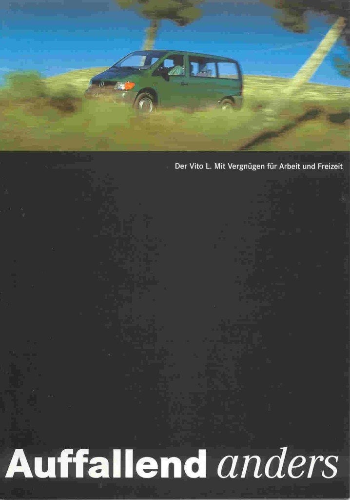 Mercedes-Benz Vito. Auffallend anders (febr. 1996), Ophalen of Verzenden, Nieuw, Mercedes