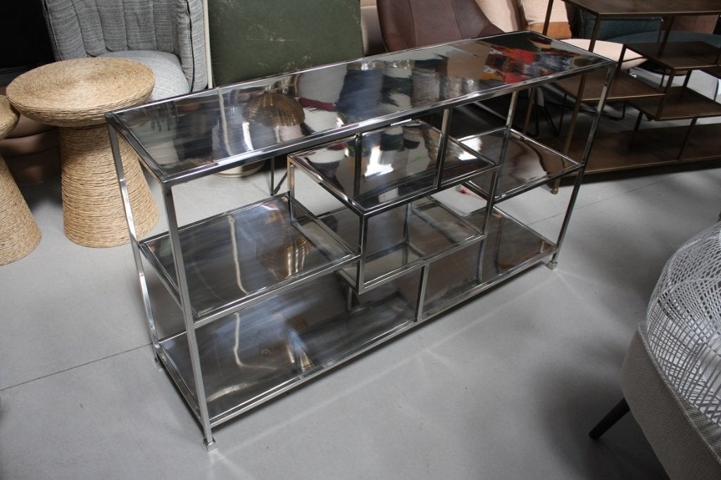 Stijlvolle open kast sidetable roomdivider dressoir metaal, Huis en Inrichting, Ophalen, Zo goed als nieuw