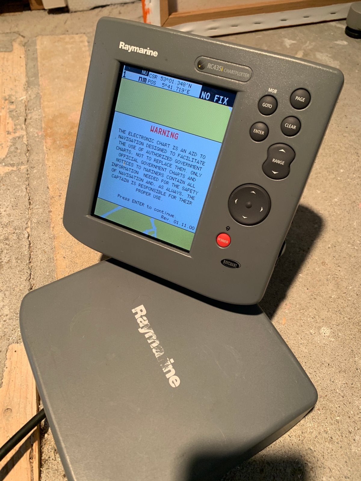Raymarine RC435i kaartplotter GPS, Watersport en Boten, Navigatiemiddelen en Scheepselektronica, Ophalen of Verzenden, Gebruikt