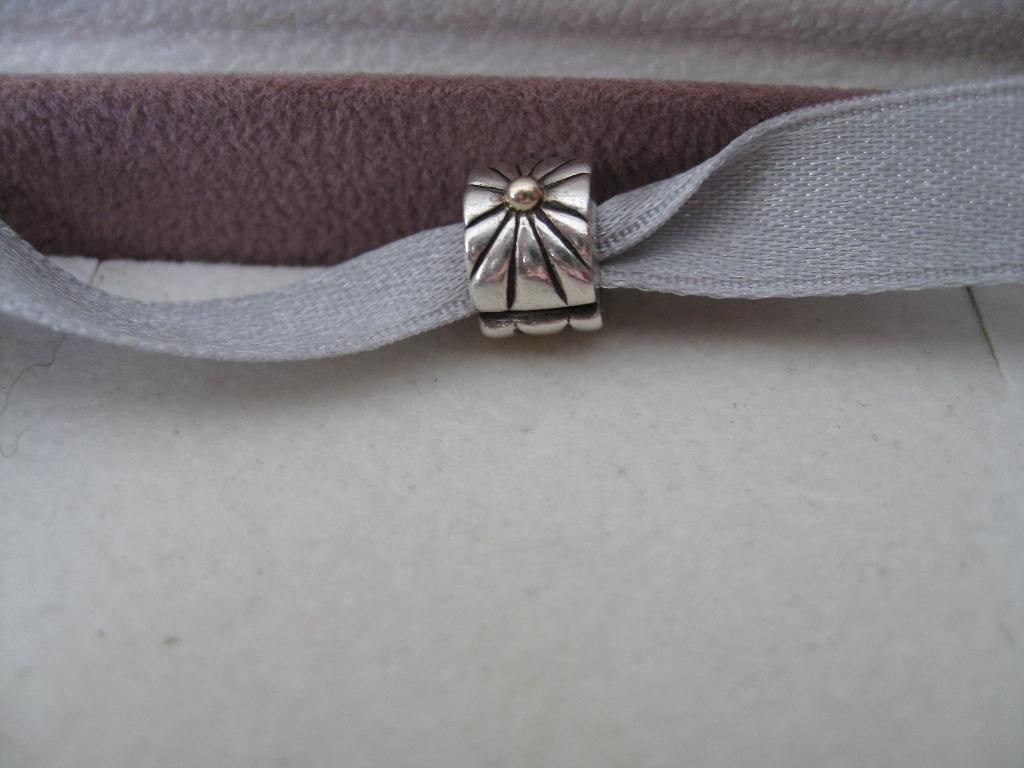 Pandora Clip/stopper met goud, Verzenden, Zo goed als nieuw, Zilver, Pandora