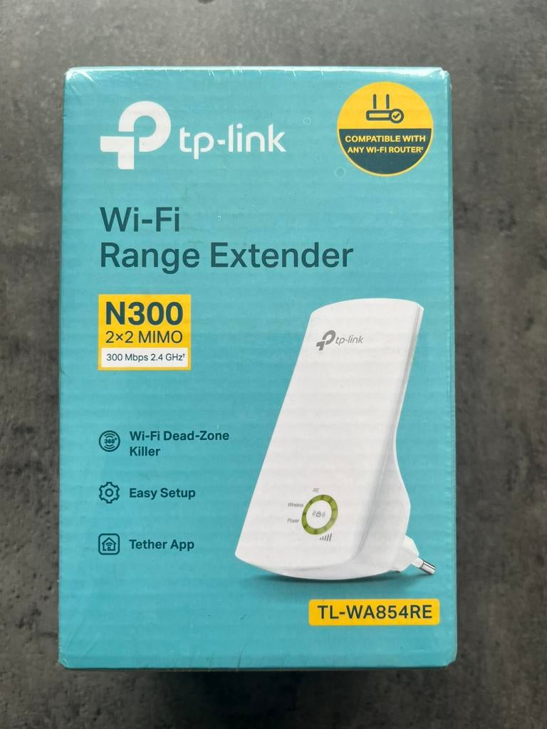 TP-Link TL-WA854RE PowerLine Range Extender | 300 Mbit/s, Computers en Software, Netwerk switches, Ophalen of Verzenden, Nieuw