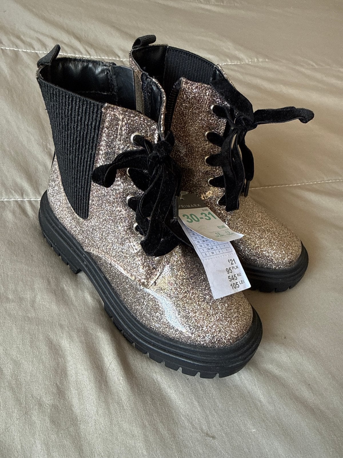 glitterlaarzen maat 30-31 nieuw met kaartje, Ophalen of Verzenden, Nieuw, Meisje, Laarzen