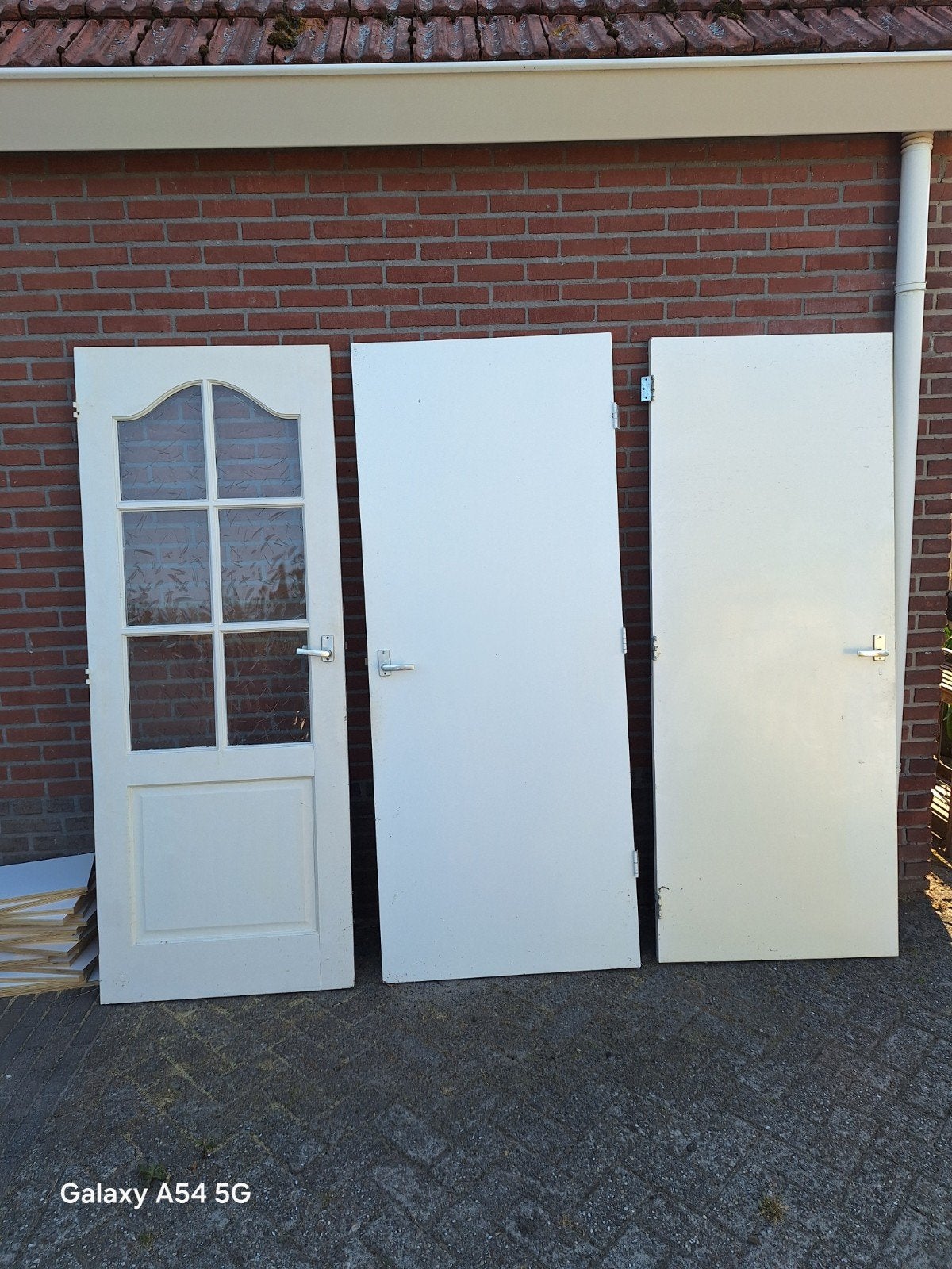 3 Binnendeuren, Doe-het-zelf en Verbouw, Deuren en Horren, Gebruikt, Binnendeur, Ophalen of Verzenden, 200 tot 215 cm