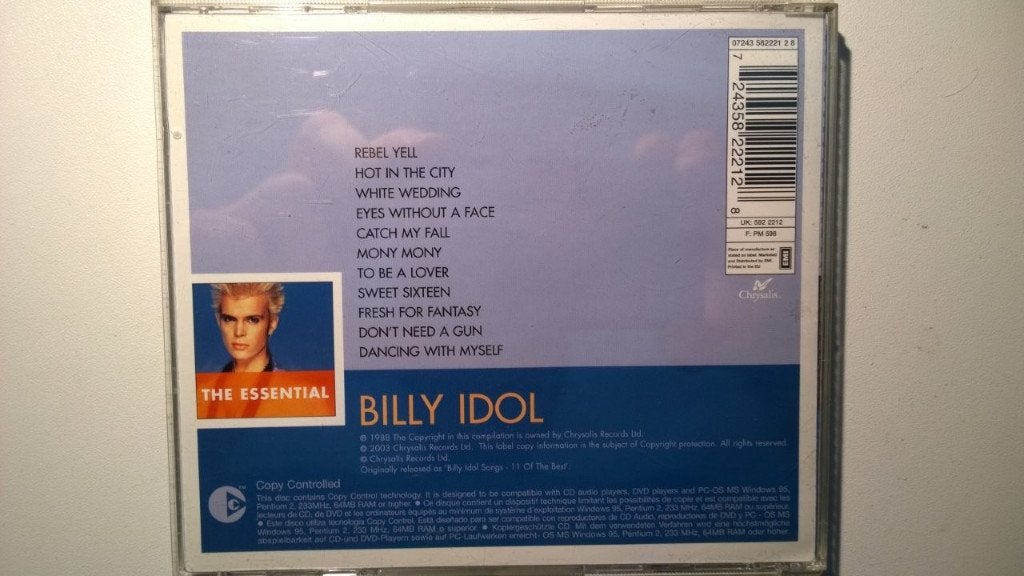 Billy Idol - The Essential, Ophalen of Verzenden, Zo goed als nieuw, Poprock, Album