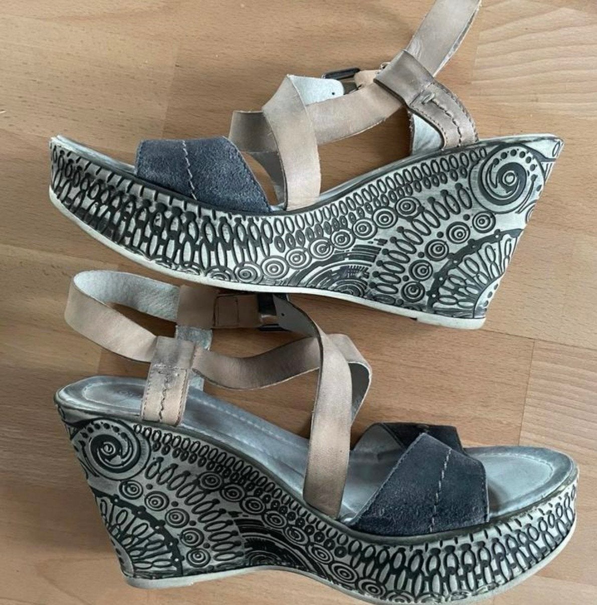 Elegante leren sandalen Otto Kern - Maat 40, Ophalen of Verzenden, Zo goed als nieuw, Overige kleuren, Sandalen of Muiltjes