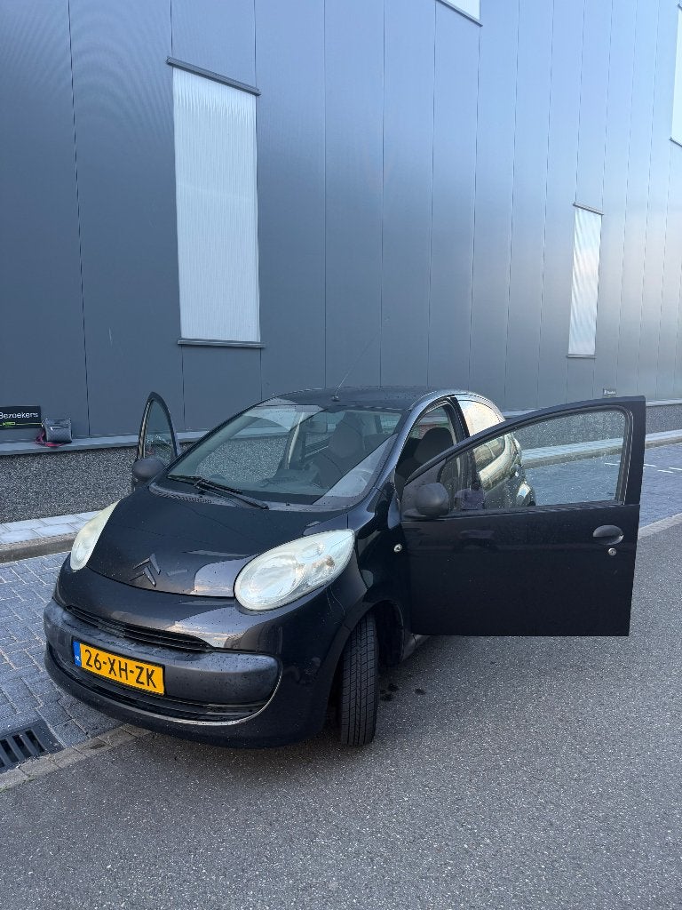Citroën C1 1.0 5-DRS 2007 Zwart carplay + subwoofers, Voorwielaandrijving, 4 stoelen, C1, Origineel Nederlands