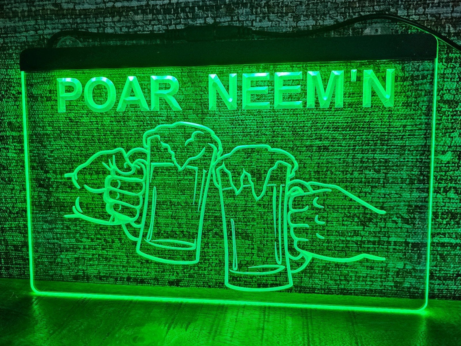 POAR-NEEMN 3D ledverlichting lamp lichtbak, Ophalen of Verzenden, Nieuw, Lichtbak of (neon) lamp