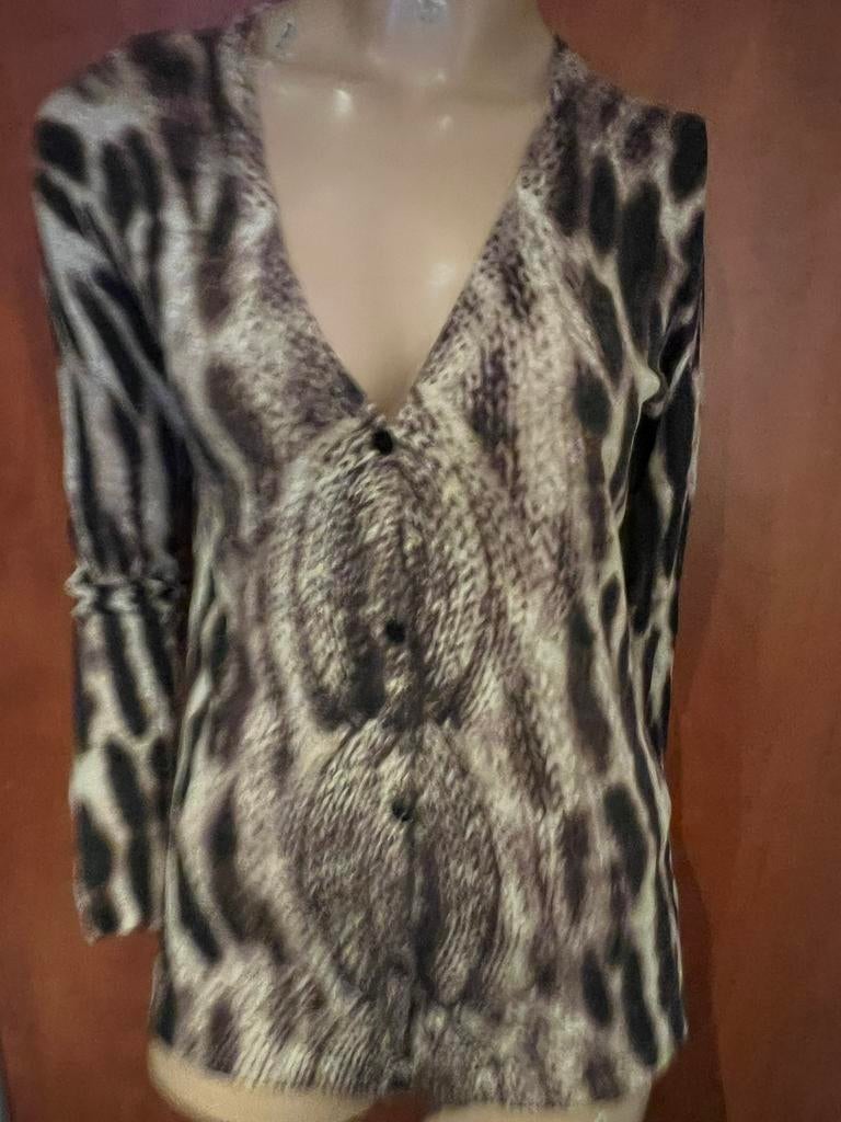 Gerry Weber vest net knoopjes maat m zgan, Maat 38/40 (M), G, Bruin, R