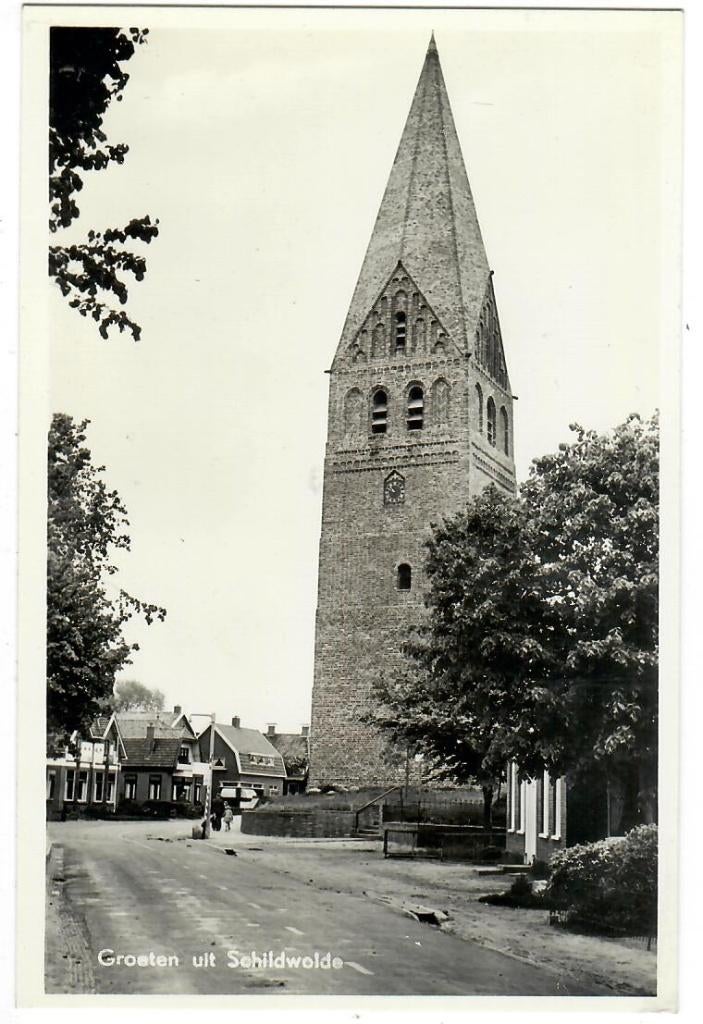 Schildwolde - Groeten uit..., Verzamelen, Ansichtkaarten | Nederland, Verzenden, 1940 tot 1960, Ongelopen, Groningen