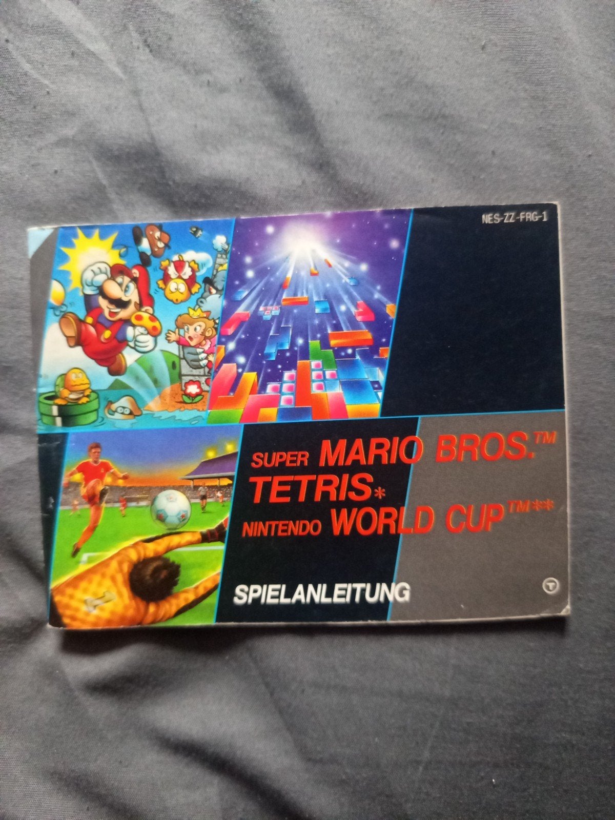 Super Mario Bros/Tetris/Worldcup nes handleiding, Spelcomputers en Games, Games | Nintendo NES, Puzzel en Educatief, Verzenden