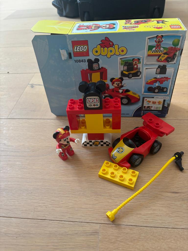 Duplo lego 10843 mickey race auto - inclusief verzendkosten, Ophalen of Verzenden, Nieuw, Duplo