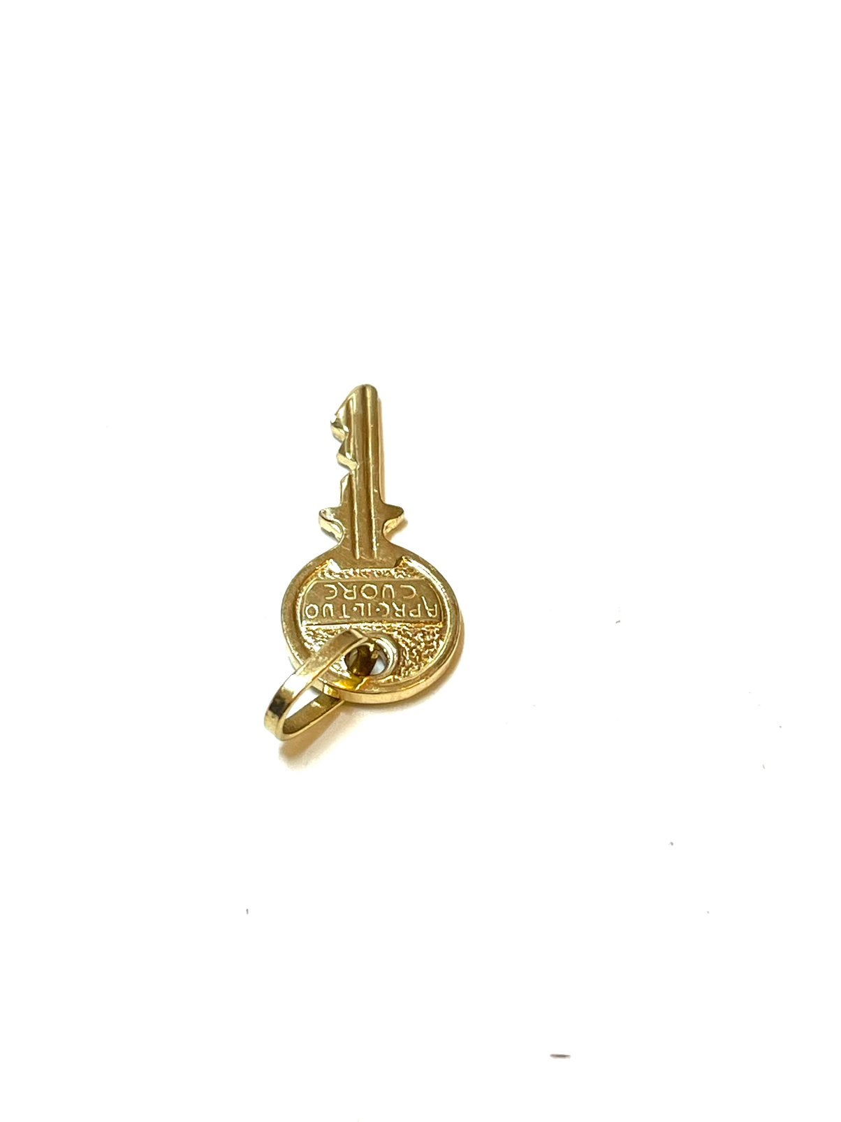 18k gouden sleutel hanger, Overige voorstellingen, -, -, Ophalen of Verzenden