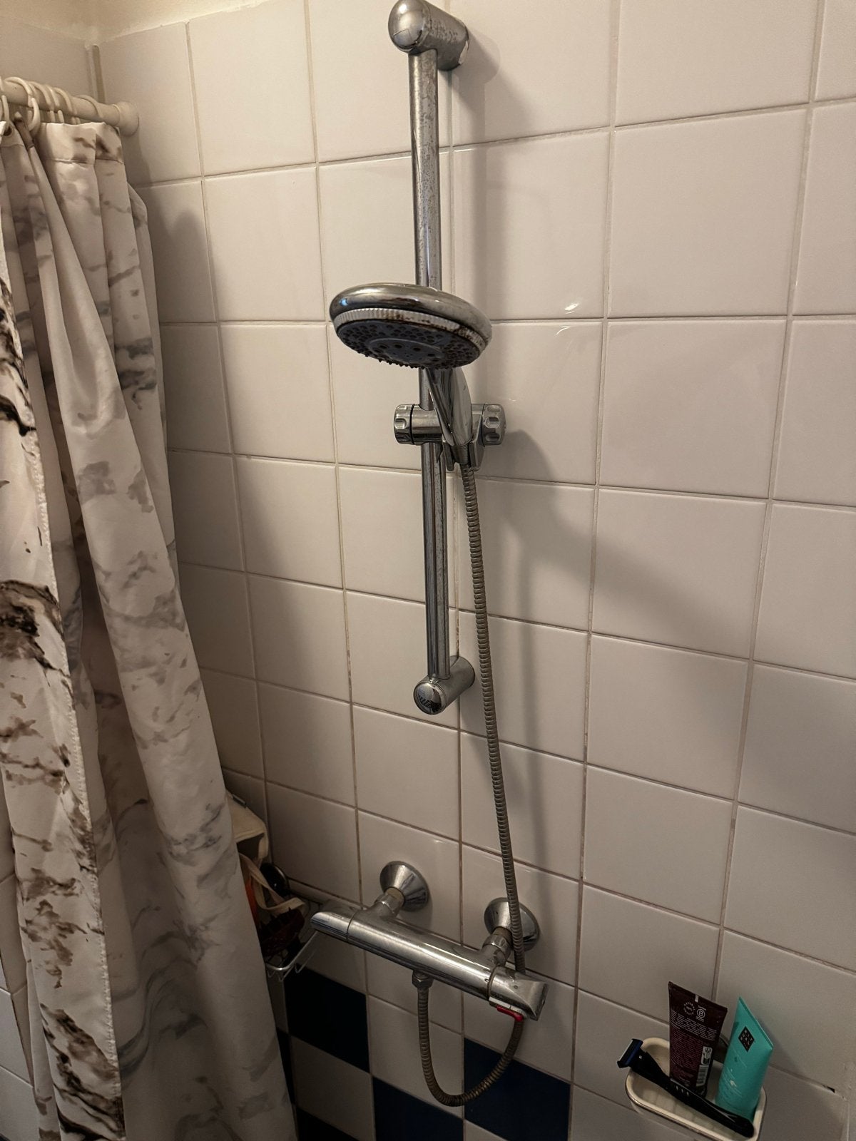 Doucheset met thermostaatkraan en glijstang, Ophalen of Verzenden, Gebruikt, Met douche