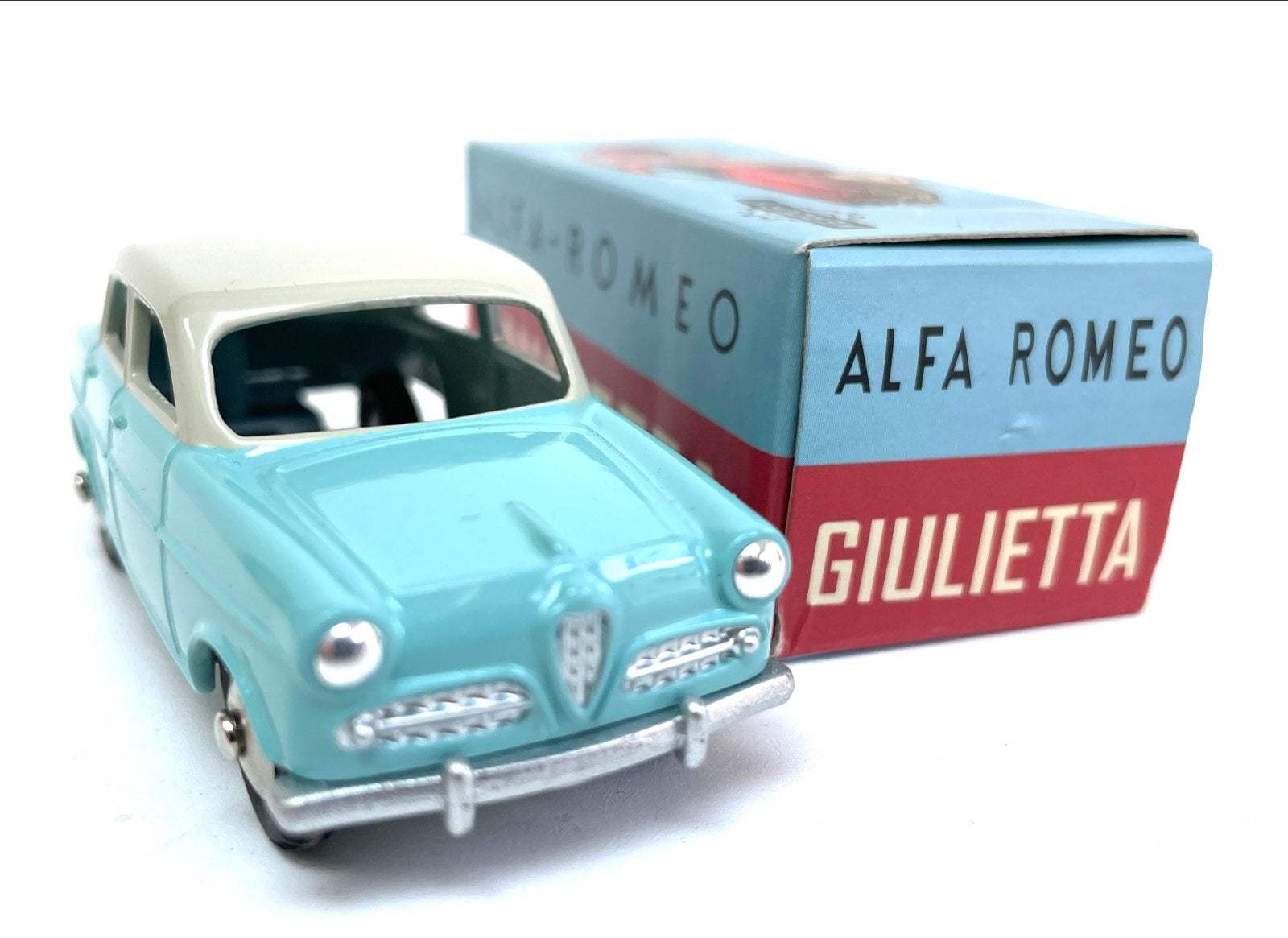 Mercury Alfa Romeo Giulietta Speelgoedauto met Doos, Hobby en Vrije tijd, Modelauto's | 1:43, Ophalen of Verzenden, Gebruikt, Auto