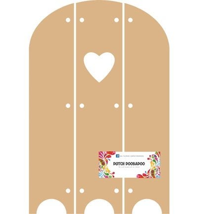 Dutch Doobadoo MDF 3-luik hart 18 x 28,8 cm dikte 3 mm 460., ., Overige thema's, Nieuw, Ophalen of Verzenden