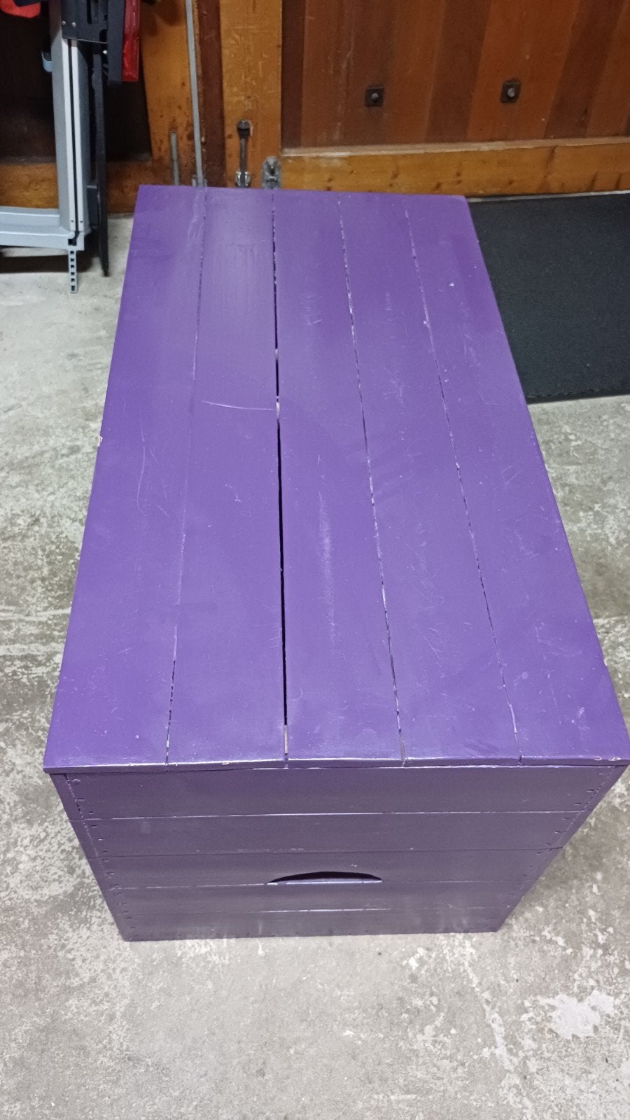 Paarse dekenkist - 90x48x50 cm, Ophalen of Verzenden