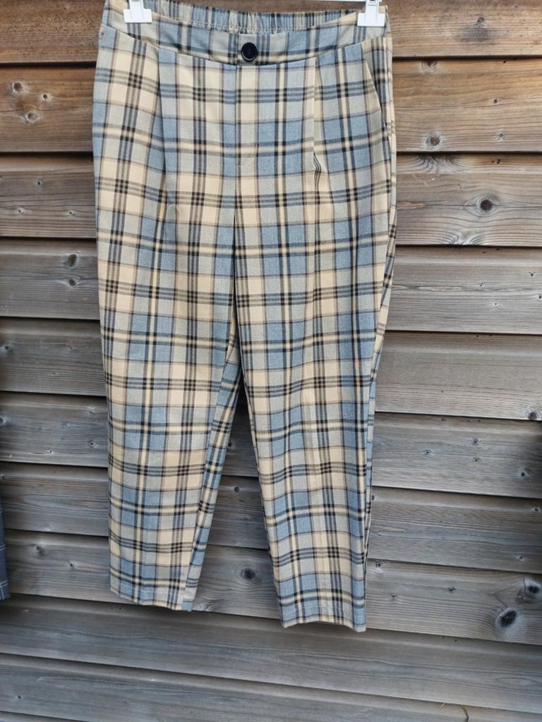 Bewerkte broek pantalon Primark maat 40/L, Maat 38/40 (M), Zwart, Ophalen of Verzenden, Zo goed als nieuw