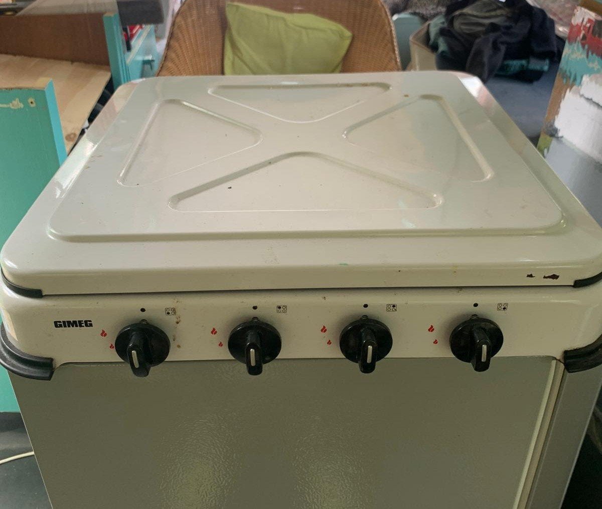 Gasstel/ kookplaat voor gasfles/ gaspitten, Minder dan 85 cm, Gas, Vrijstaand, 4 kookzones