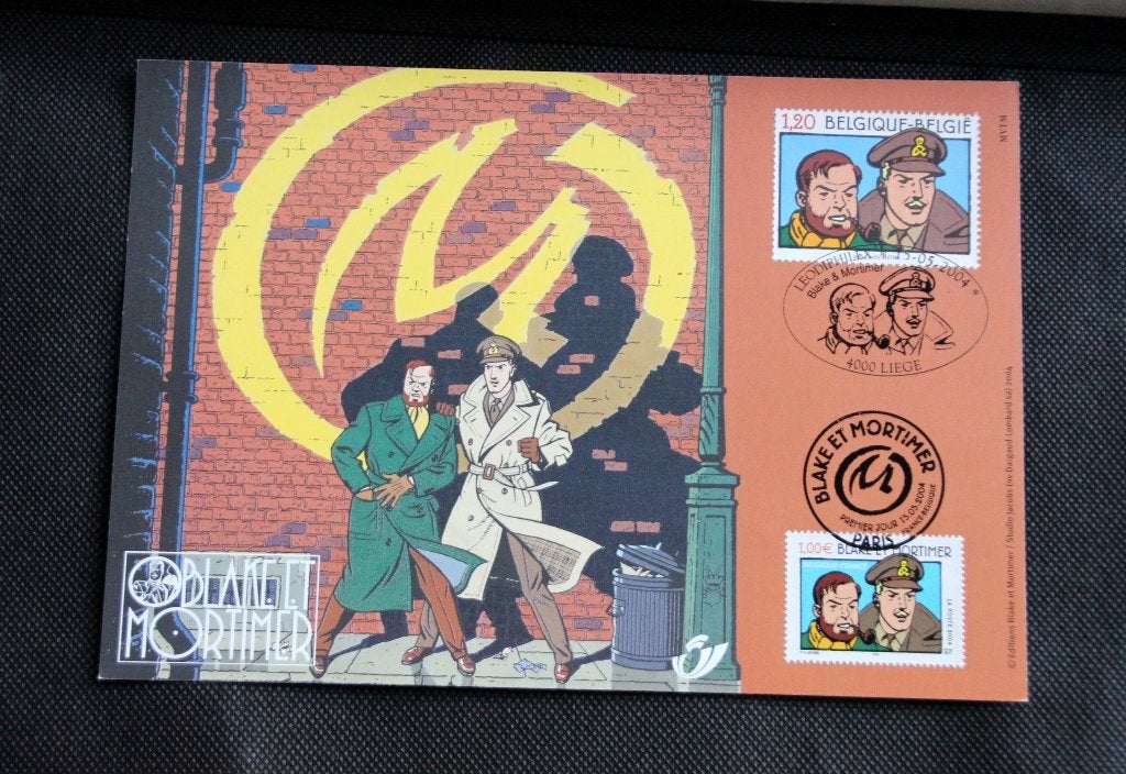 Belgie 2004 Blake Mortimer Edgar P Jacobs First day 21x15 cm, Verzenden, Gestempeld, 1e dag stempel