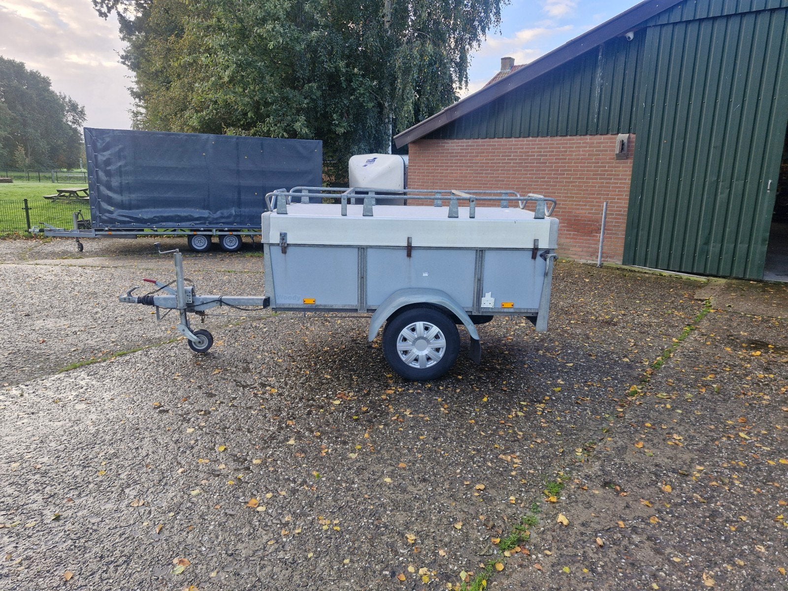 Saris gesloten aanhangwagen,  bagagewagen 1000kg, Ophalen, Saris, Gebruikt, -
