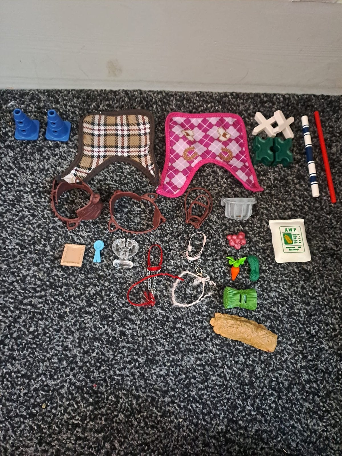 Grote Schleich paardenset met accessoires en figuren, Ophalen of Verzenden, Gebruikt, Jongen of Meisje