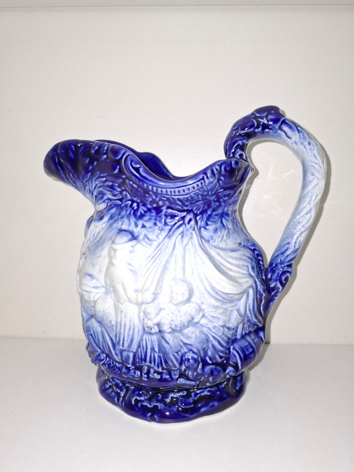 Antieke Engelse Ironstone Pitcher - Staffordshire, Ophalen
