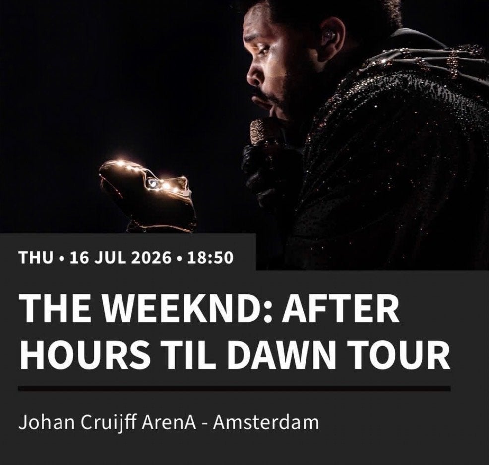 Tickets The Weeknd 16 juli 2026 - 4x tickets, Tickets en Kaartjes, Drie personen of meer, Juli