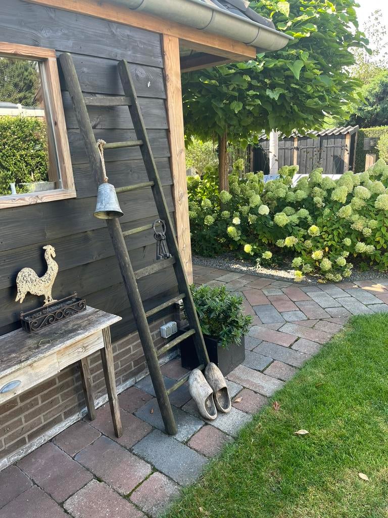 Houten ladder, Ophalen of Verzenden, Zo goed als nieuw