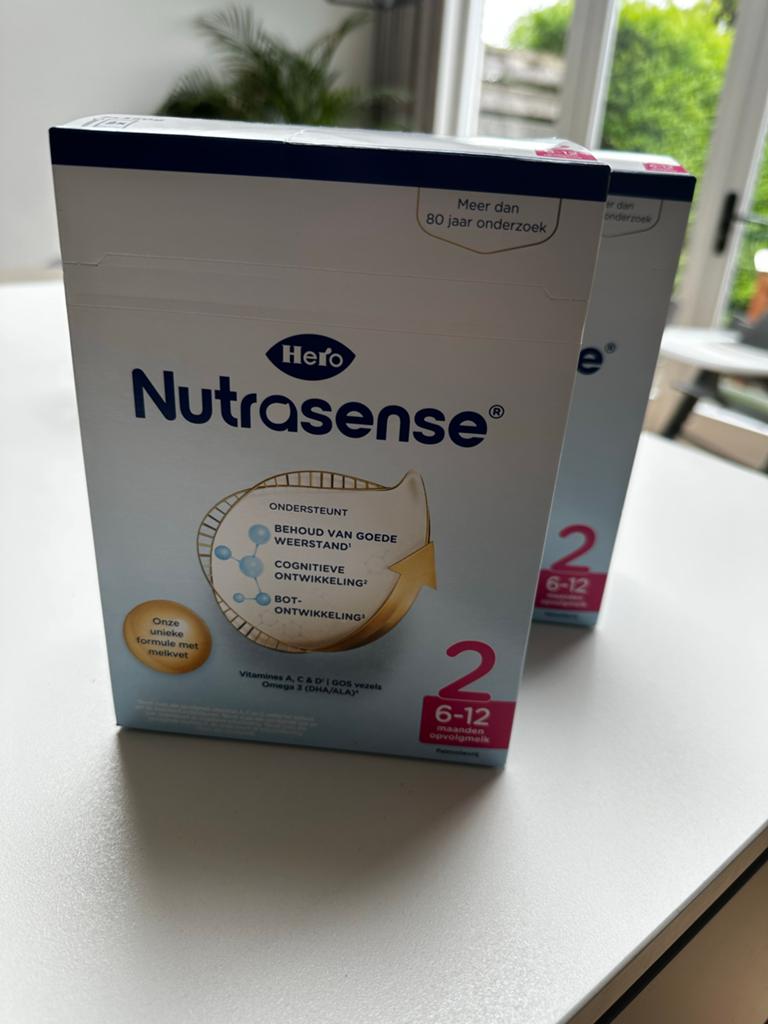 Hero Nutrasense Opvolgmelk 6-12 maanden (2 stuks), Ophalen of Verzenden, Nieuw, Overige typen