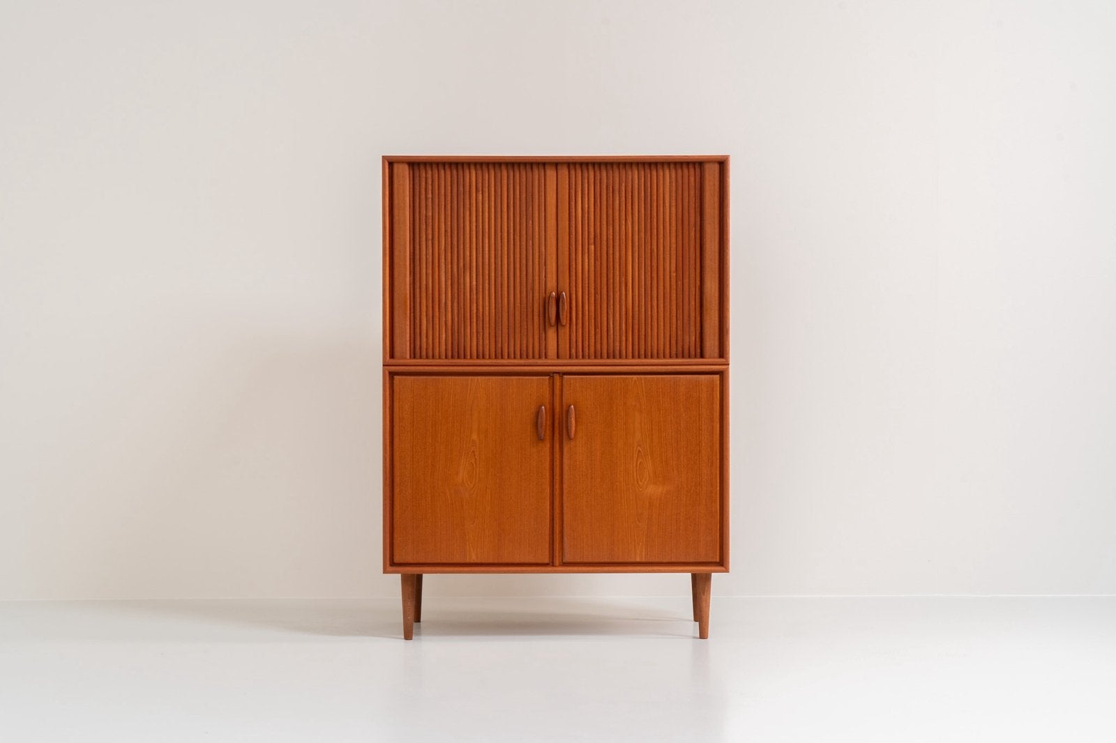 Vintage highboard door Heinrich Riestenpatt voor RT Mobel, Ophalen, Zo goed als nieuw, 25 tot 50 cm, Teakhout