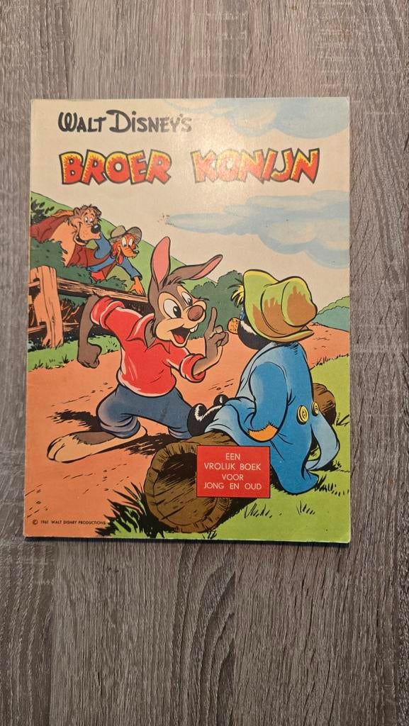 Walt Disney's Broer Konijn Stripboek - 1961 - Vintage, Gelezen, Ophalen of Verzenden, Walt Disney, Eén stripboek