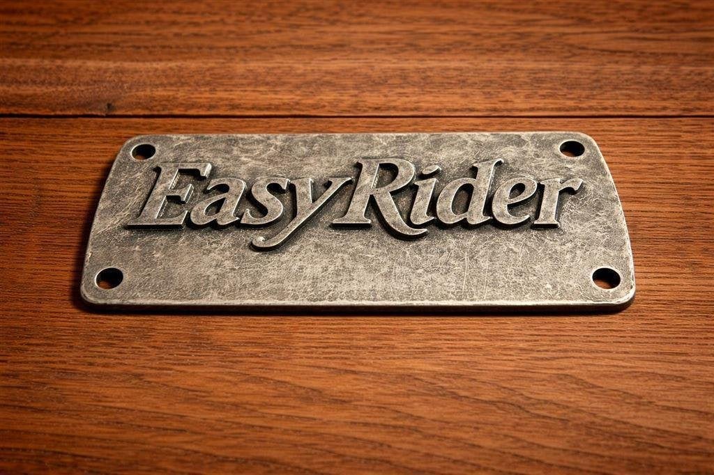 Metalen plaatje - Easy Rider - 9.4 x 5 cm, Motoren, Ophalen of Verzenden, Nieuw