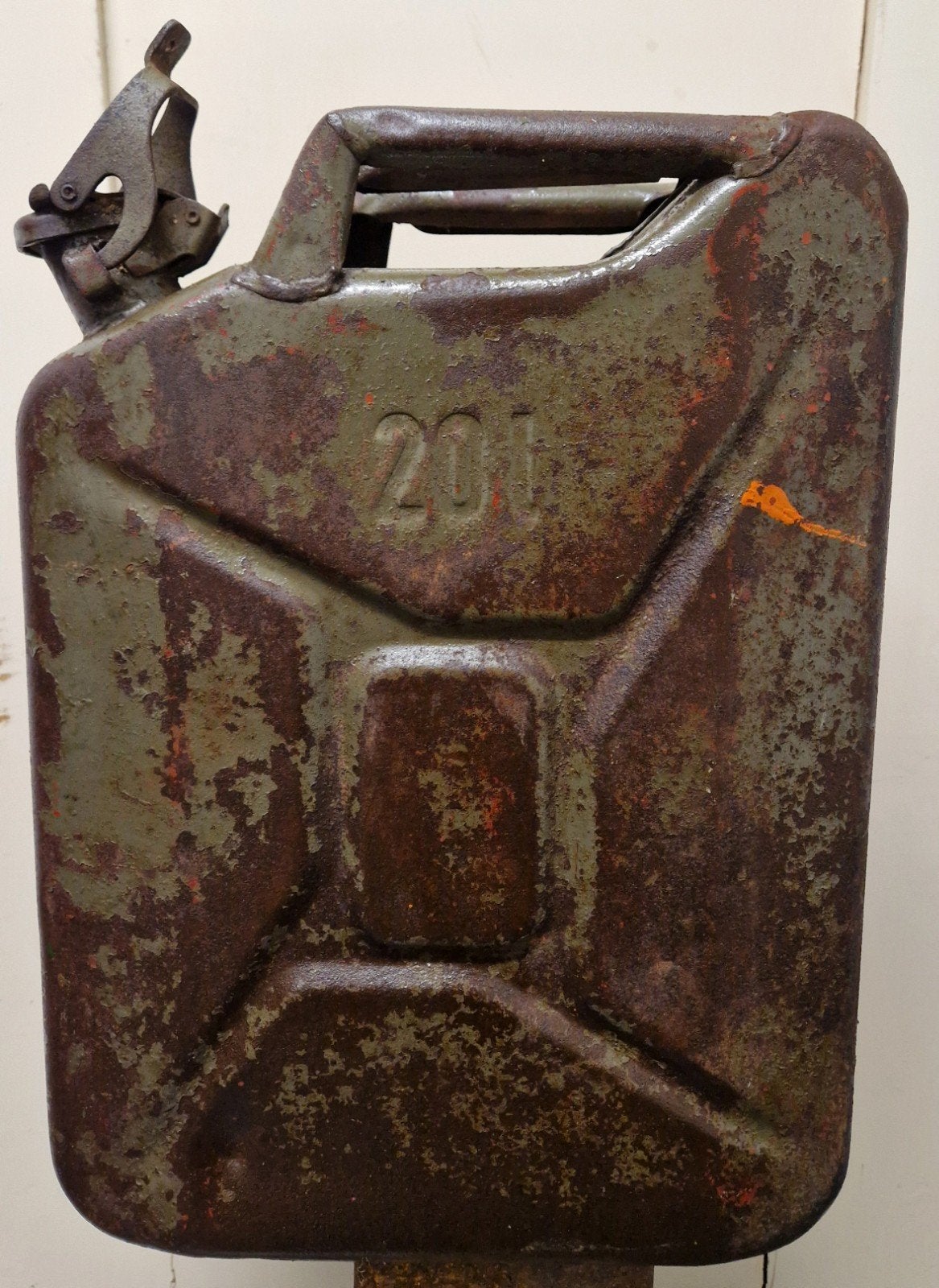 Stoere vintage jerrycan 20 l, Ophalen of Verzenden