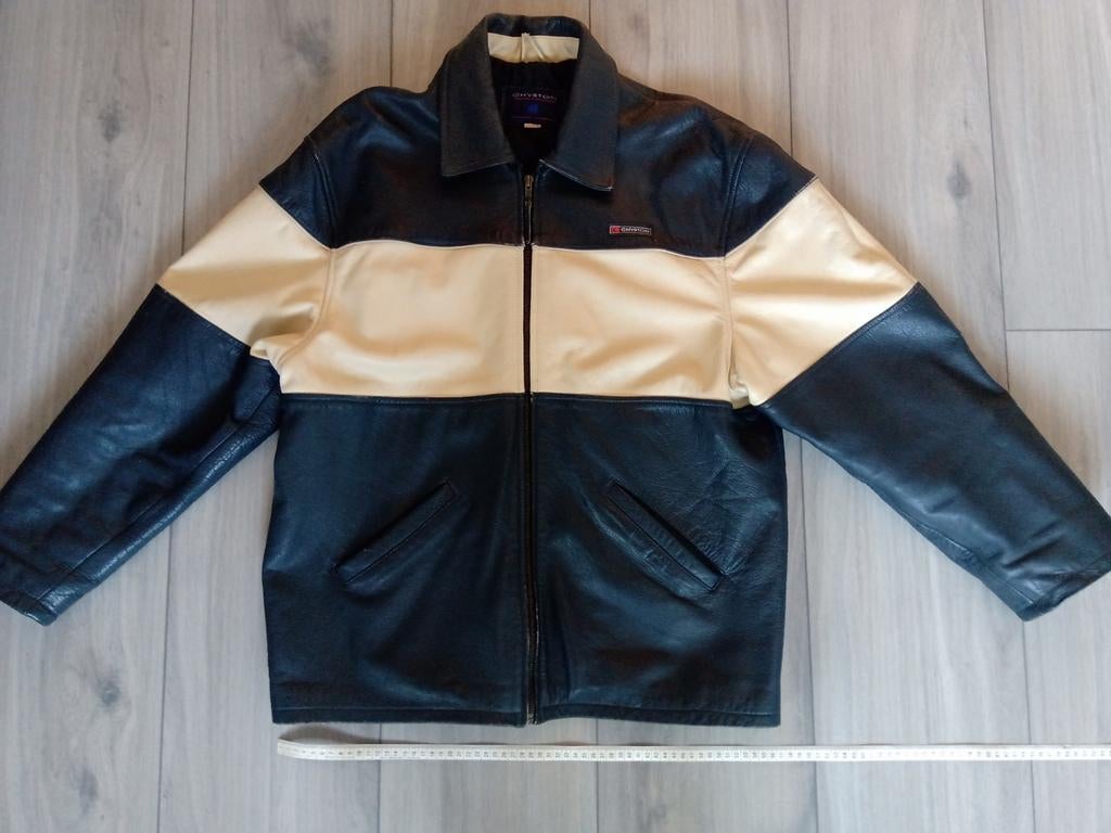 Chyston jas leer, Ophalen, Overige maten, Blauw, Chyston