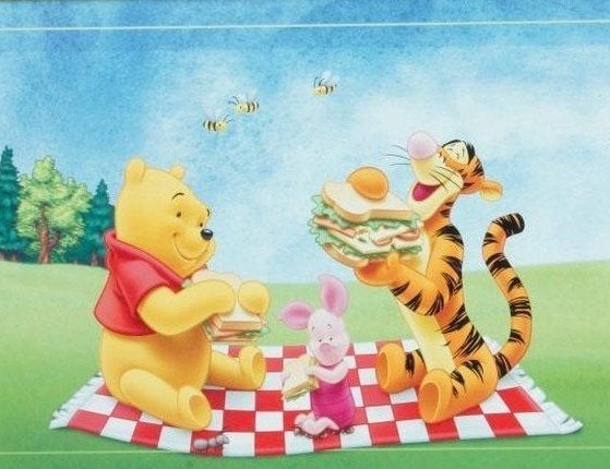 Winnie the pooh schilderij, Ophalen, Gebruikt, Wanddecoratie, Ophangbaar