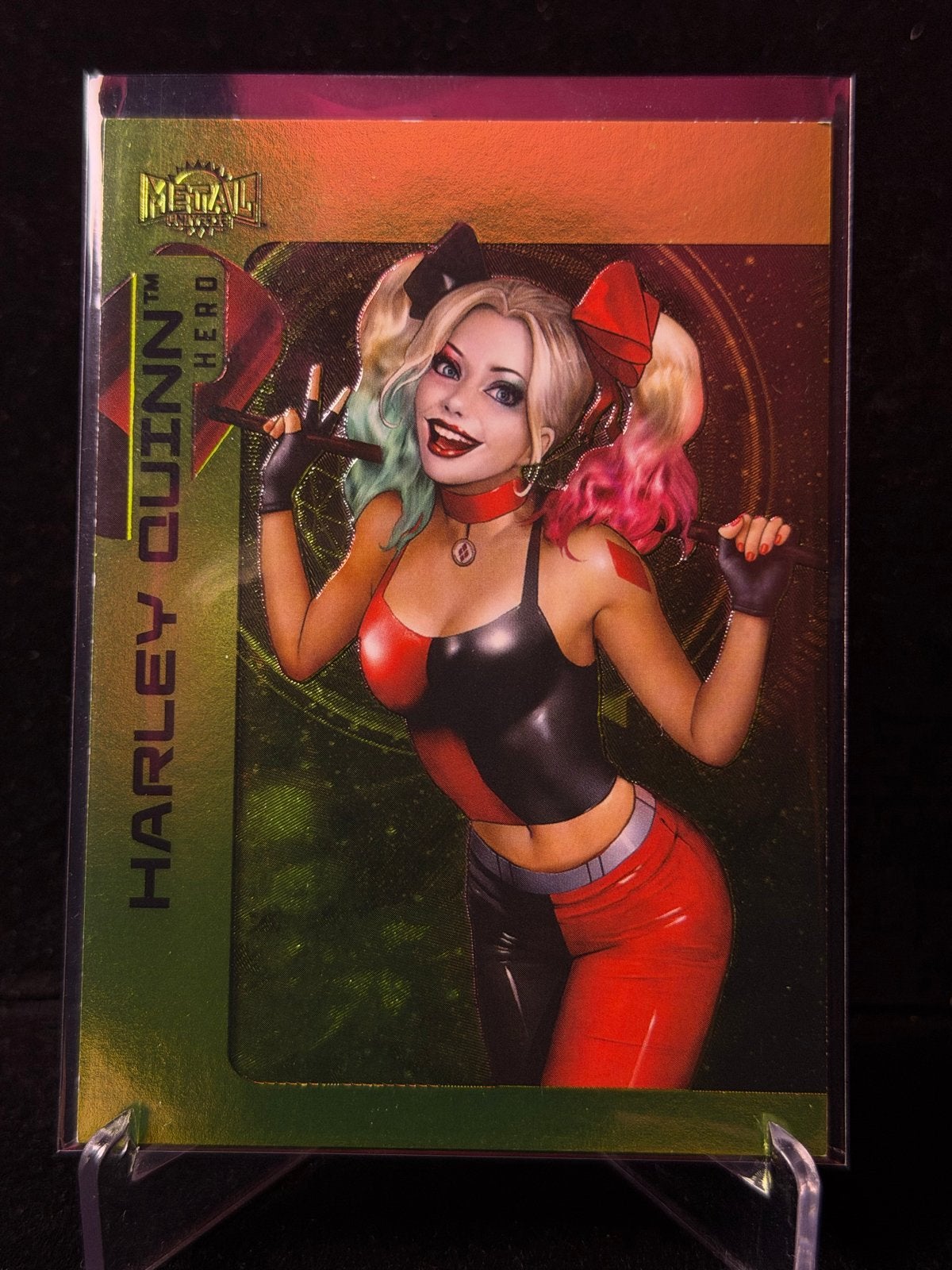 Harley Quinn Lime Green FX Parallel 052/175, Verzenden, Superheld, Zo goed als nieuw, Plaatje, Poster of Sticker