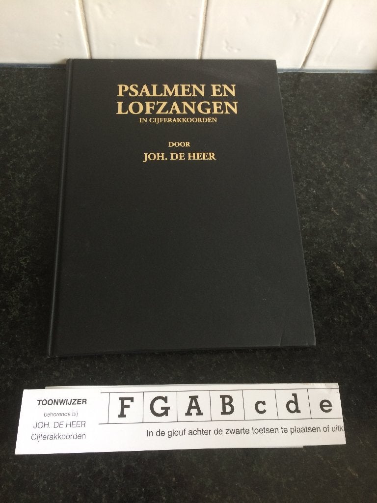Psalmen en lofzangen in cijferakkoorden door Joh. de Heer, Ophalen of Verzenden, Zo goed als nieuw, Overige onderwerpen, Joh. de Heer
