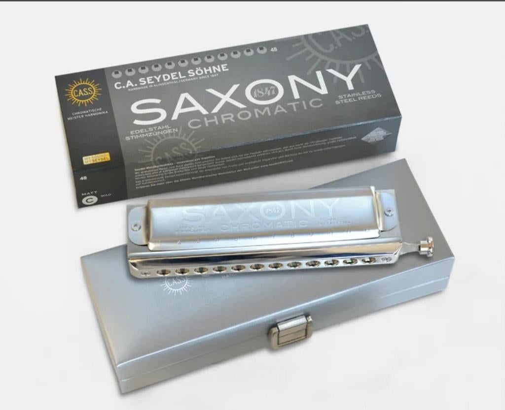Seydel Saxony Chromatic Mondharmonica in C, Ophalen of Verzenden, Zo goed als nieuw, Overige typen