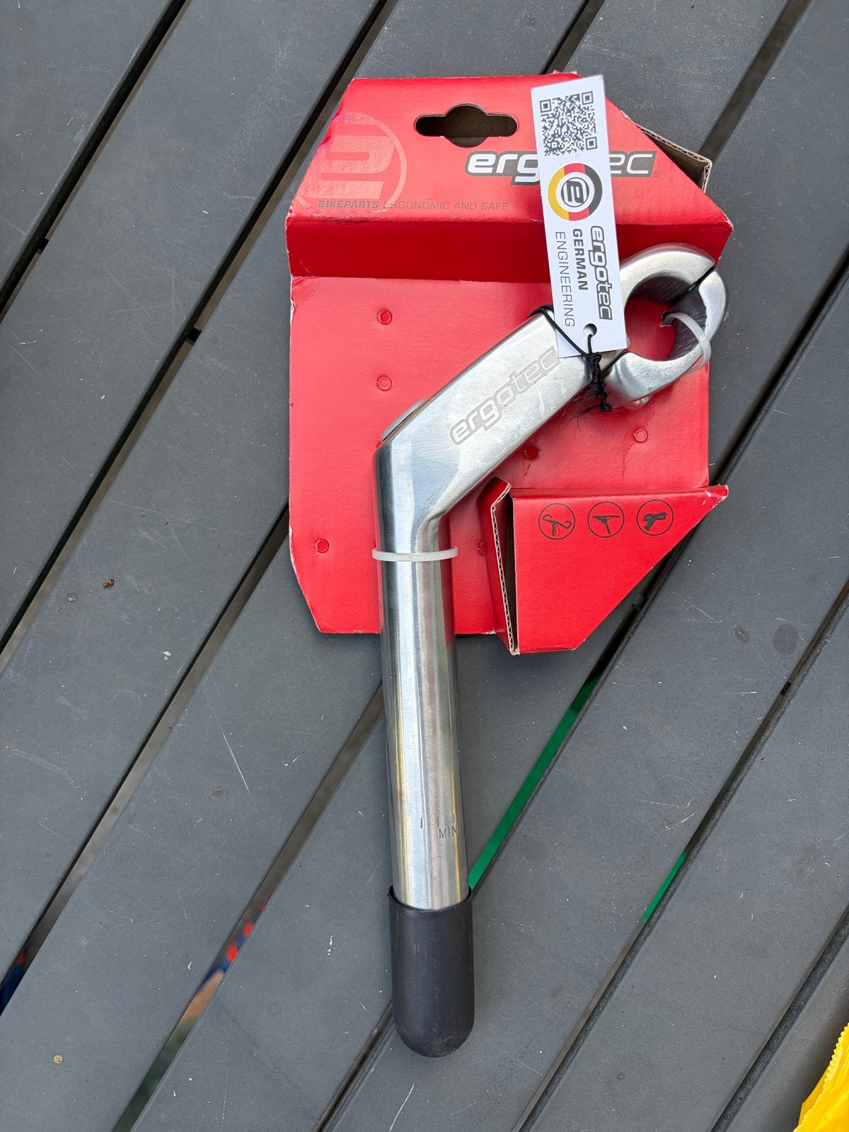 Ergotec Vorbau Eagle 2 Fietsstuurpen 25.4/25.4/180/80mm, Stuur, Nieuw, Ophalen of Verzenden, Aluminium