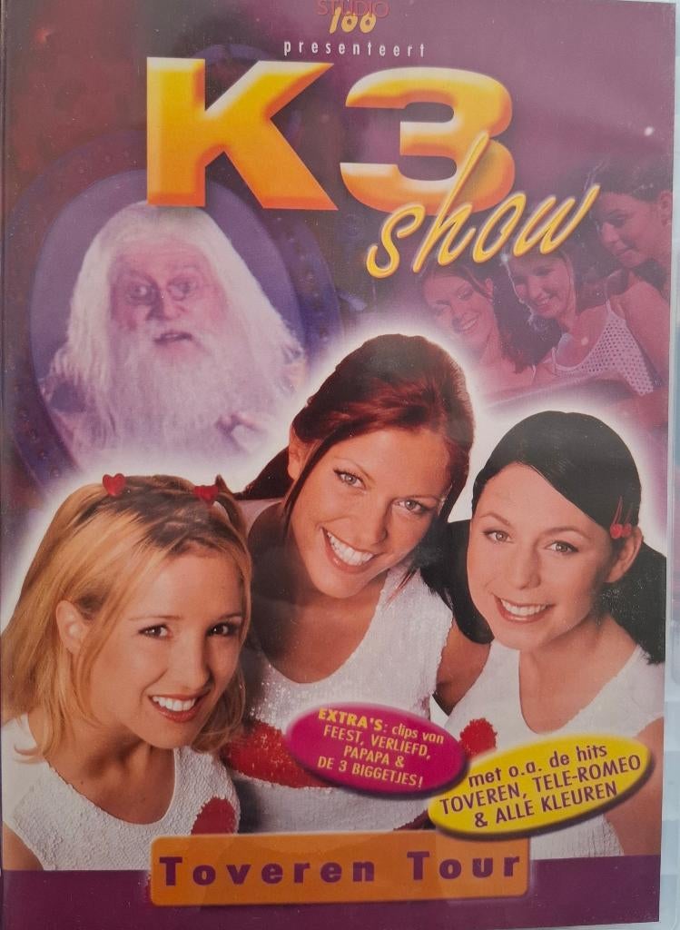 K3 show Toveren tour KRASVRIJE DVD, Alle leeftijden, Ophalen of Verzenden, Zo goed als nieuw