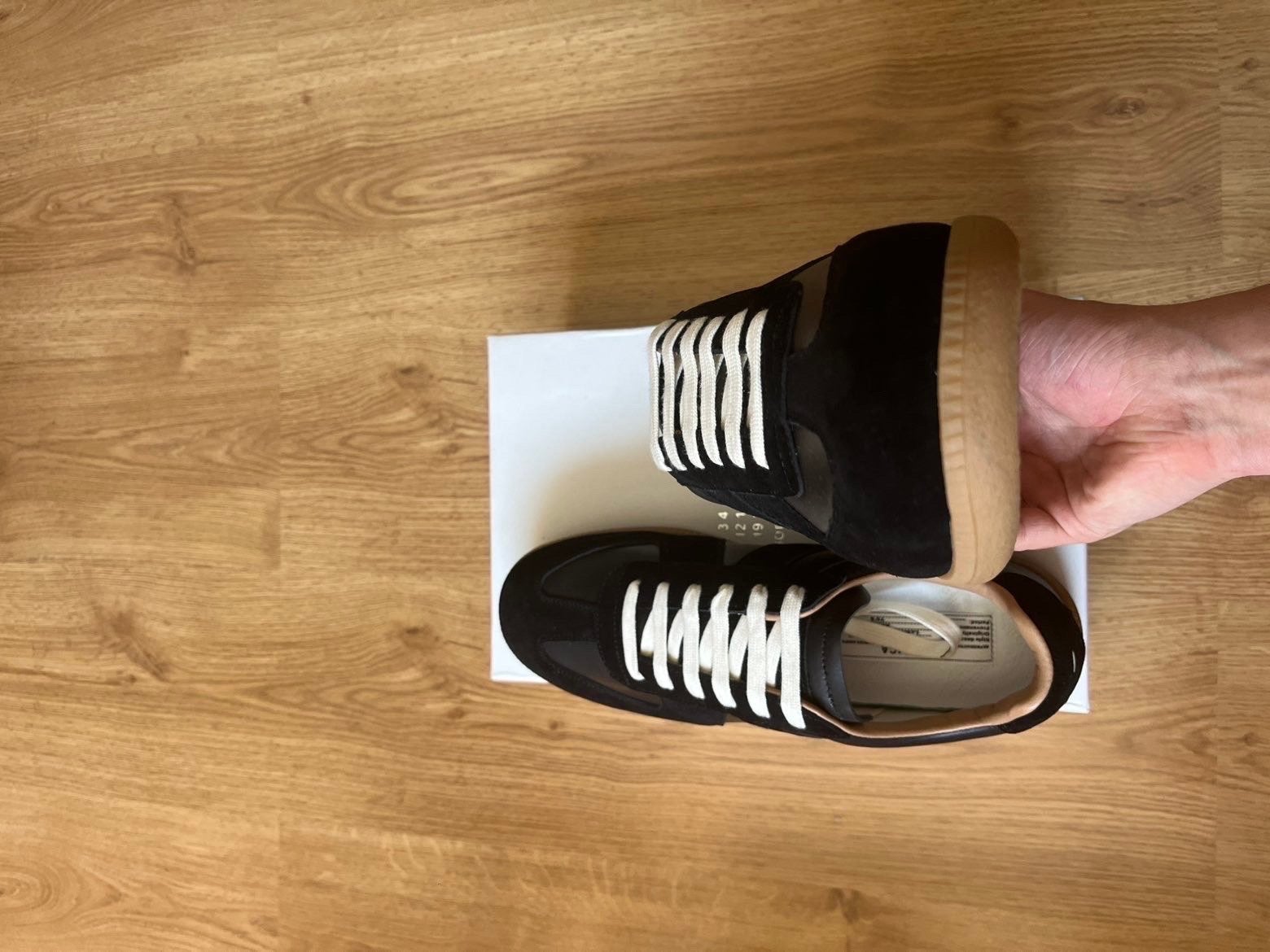 Maison Margiela GATS sneakers zwart, maat 42, nieuw in doos, Ophalen of Verzenden, Nieuw, Zwart, Sneakers of Gympen